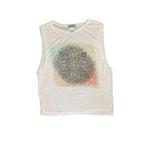 Workshop GRAPHIC SLEEVELESS TEE TANK TOP S